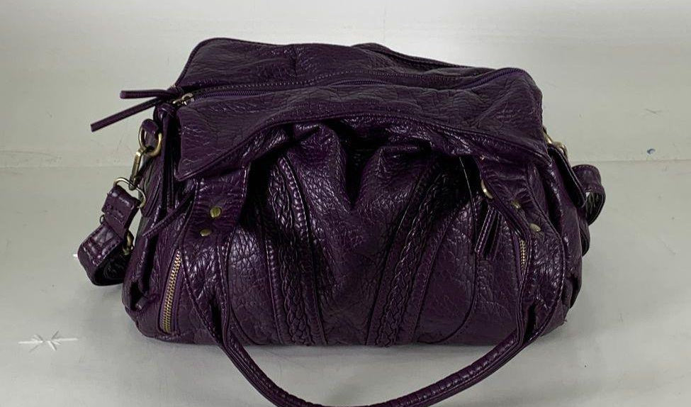 Montana West Purple Vegan Leather Satchel