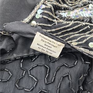 Stenay Vintage Silk Beaded Sequin Dress, Size 12