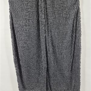 Stenay Vintage Silk Beaded Sequin Dress, Size 12