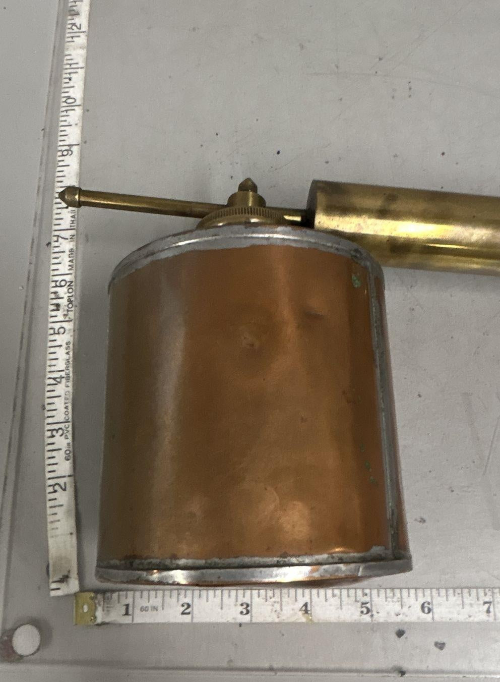 Vintage Brass Pump Sprayer with Long Wand, Cinematic Gangster Speakeasy Decor