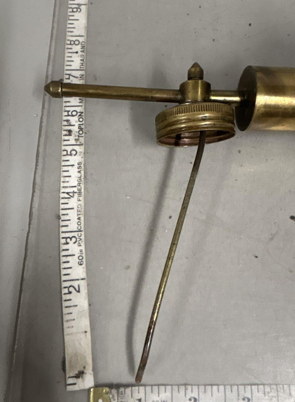 Vintage Brass Pump Sprayer with Long Wand, Cinematic Gangster Speakeasy Decor