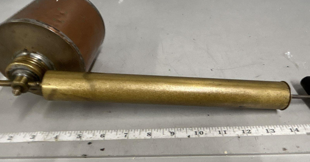 Vintage Brass Pump Sprayer with Long Wand, Cinematic Gangster Speakeasy Decor