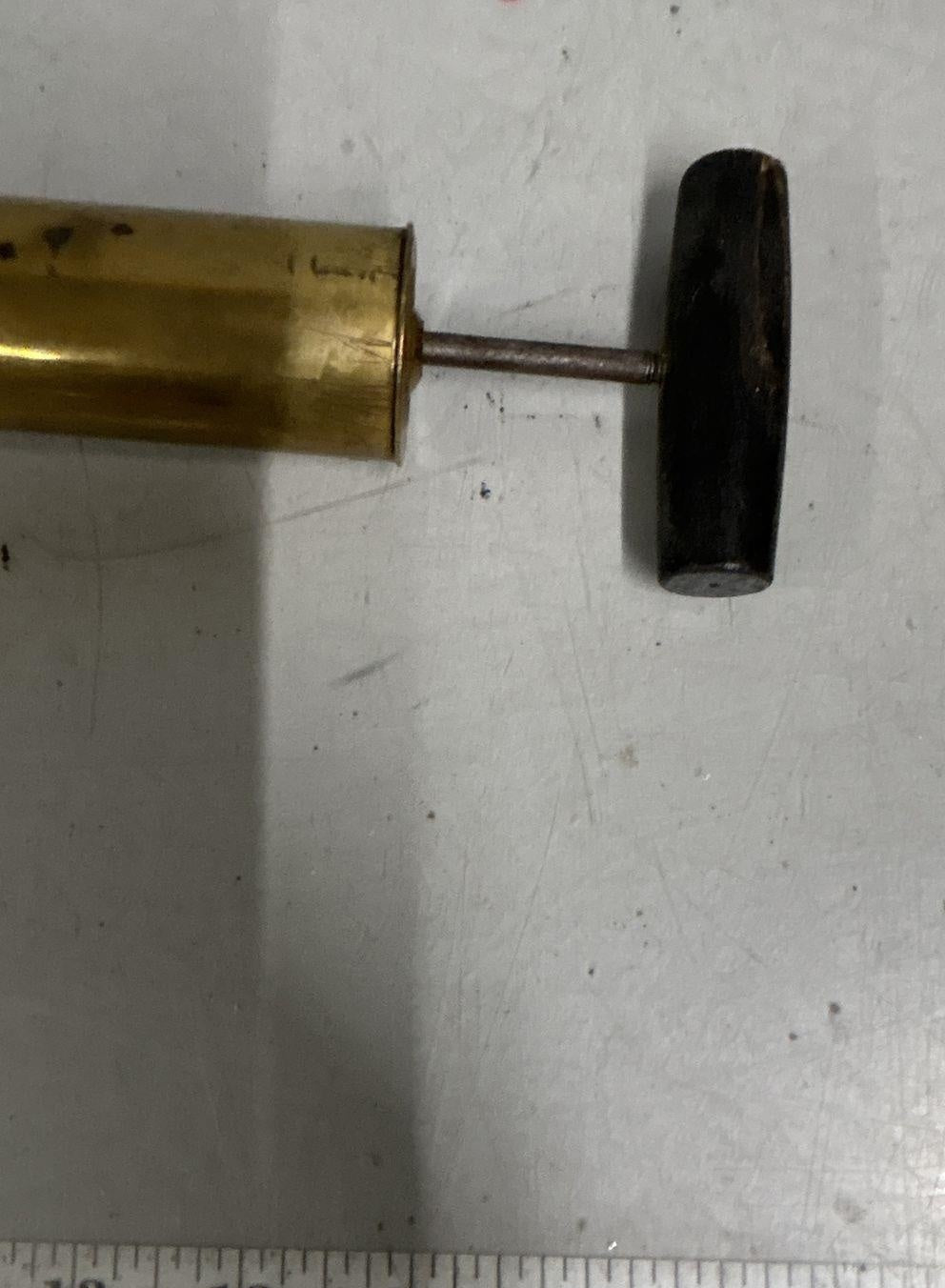 Vintage Brass Pump Sprayer with Long Wand, Cinematic Gangster Speakeasy Decor