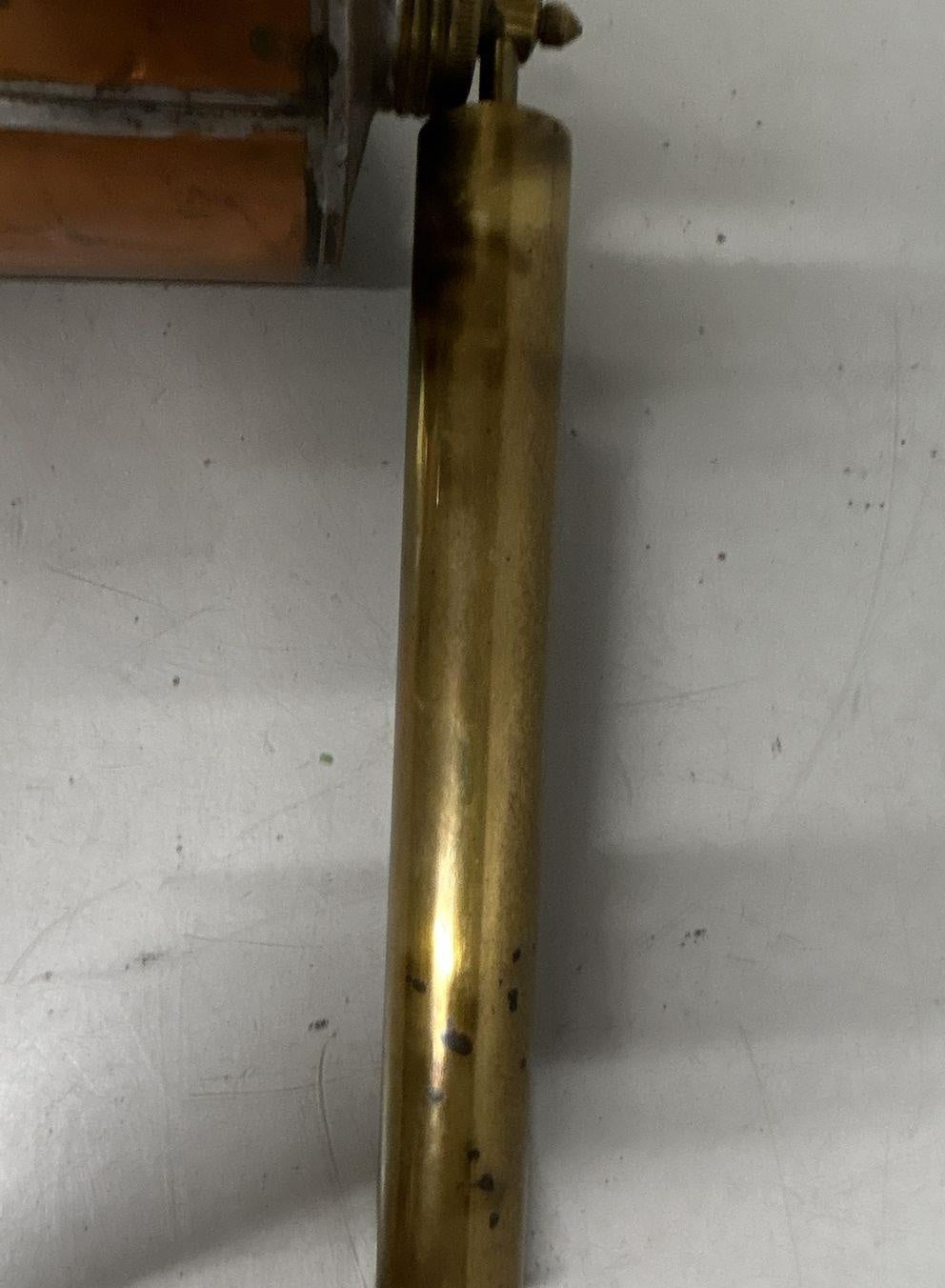 Vintage Brass Pump Sprayer with Long Wand, Cinematic Gangster Speakeasy Decor