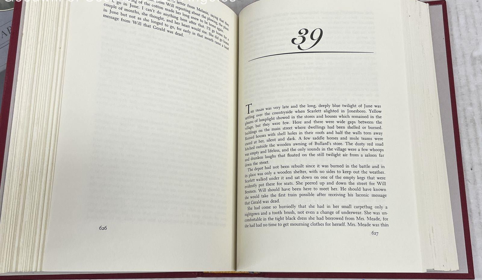 Margaret Mitchell Gone With The Wind 1986 50th Anniversary Edition Book with Slipcase