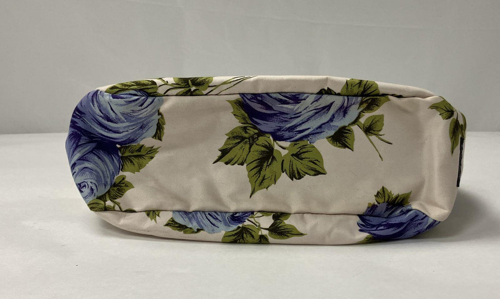 Authenticated Women's Kate Spade Cream Blue Purple Floral Print Shoulder Bag M
