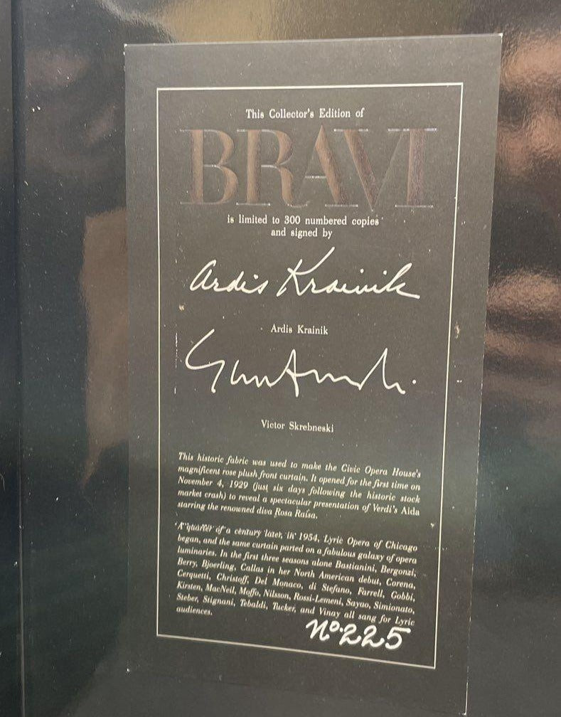 Signed Collector's Edition Bravi by Victor Skrebneski for Lyric Opera of Chicago