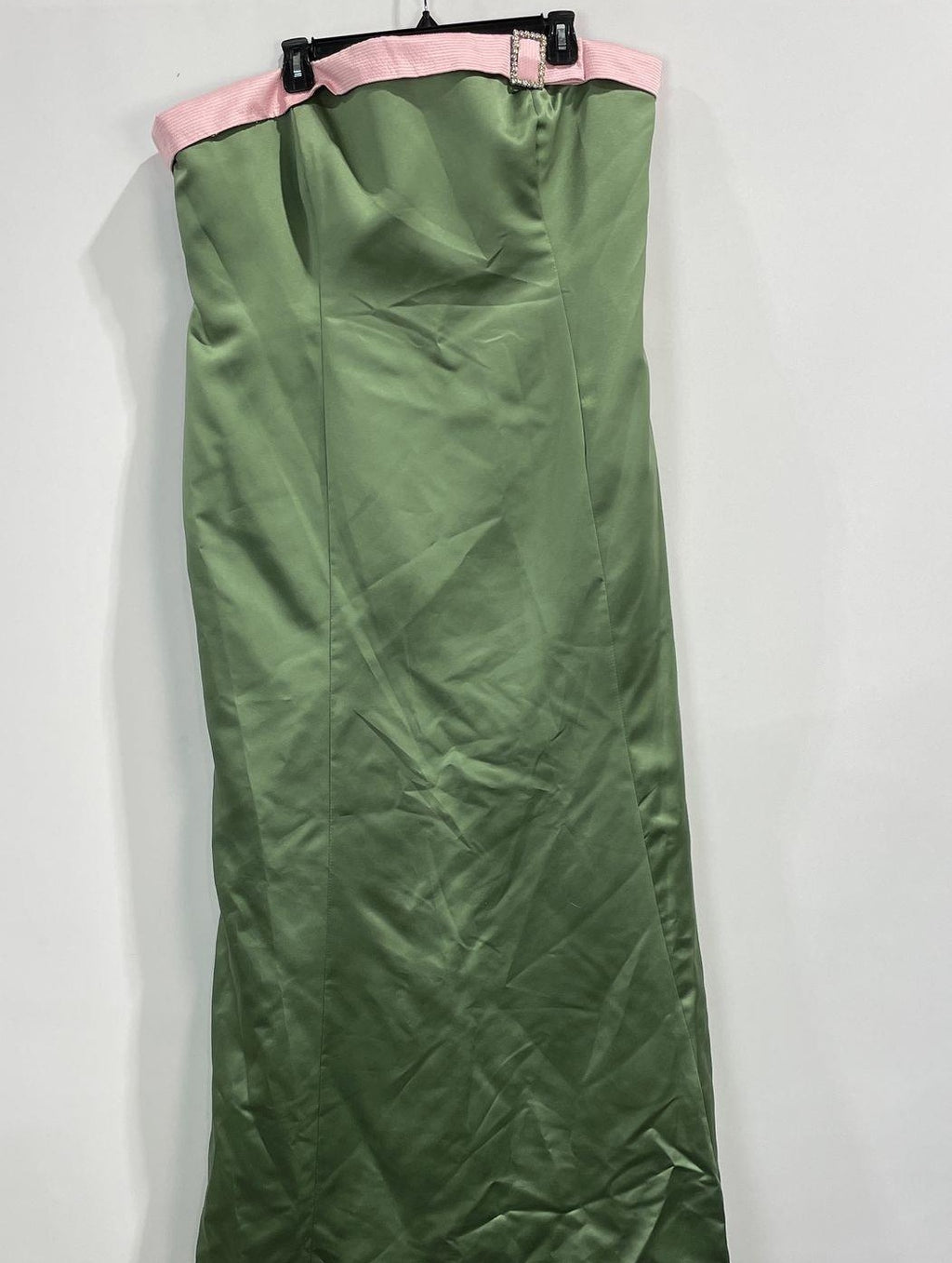 Alfred Angelo Clover Tea Rose Strapless Formal Gown Size 22W | Bridesmaid Evening Dress