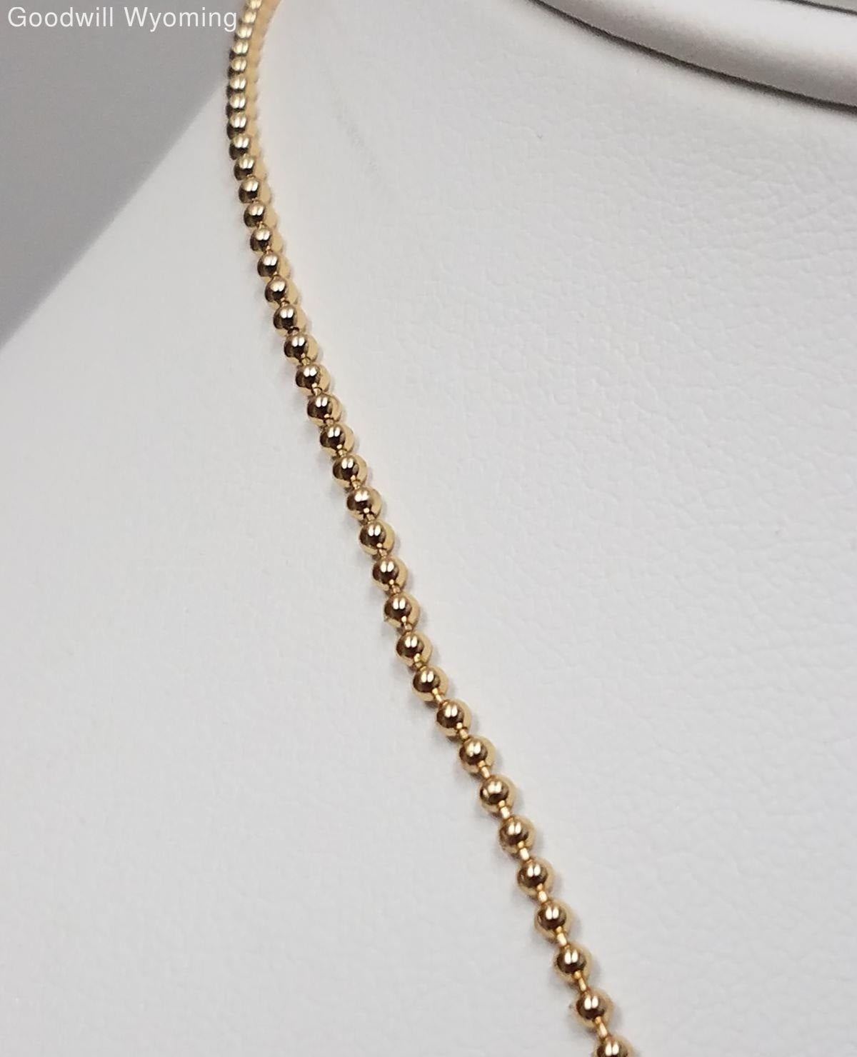 Betsey Johnson Gold Color Daisy Pendant Necklace