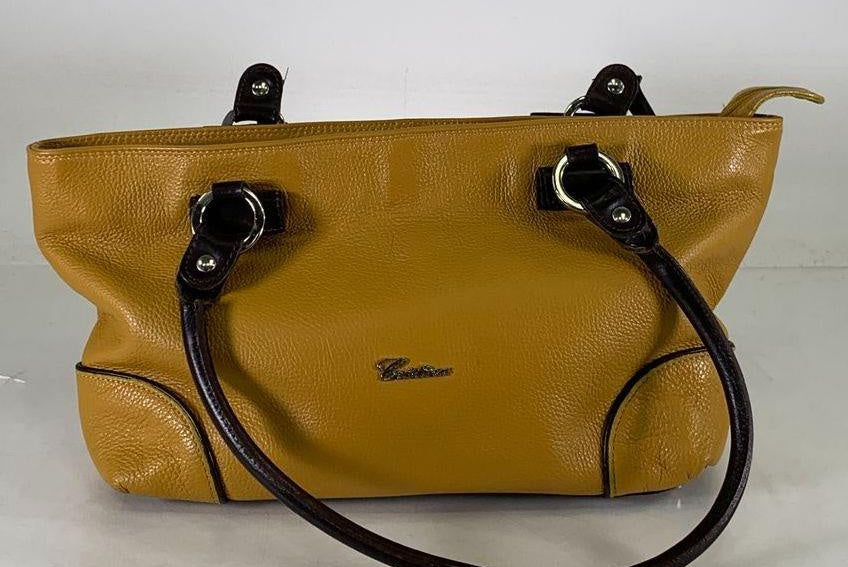 Cristina Sunflower Yellow Leather Tote