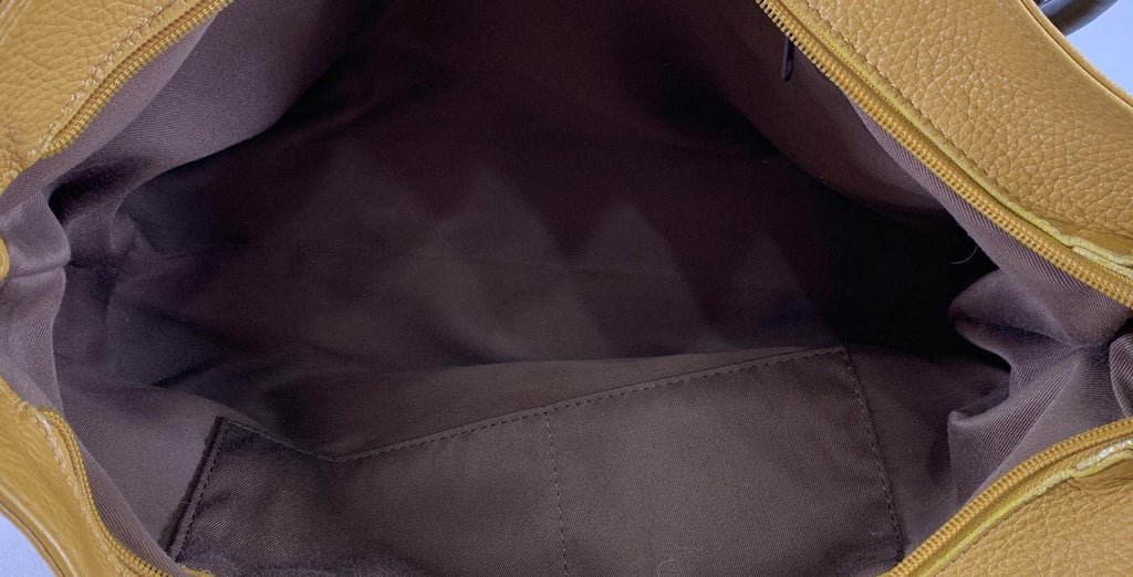 Cristina Sunflower Yellow Leather Tote