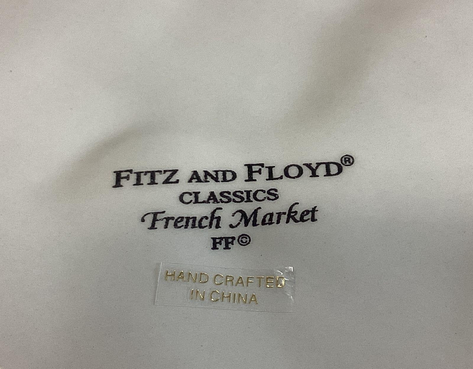 Fitz and Floyd French Market Pig Ceramic Covered Soup Tureen with Ladle and Original Box