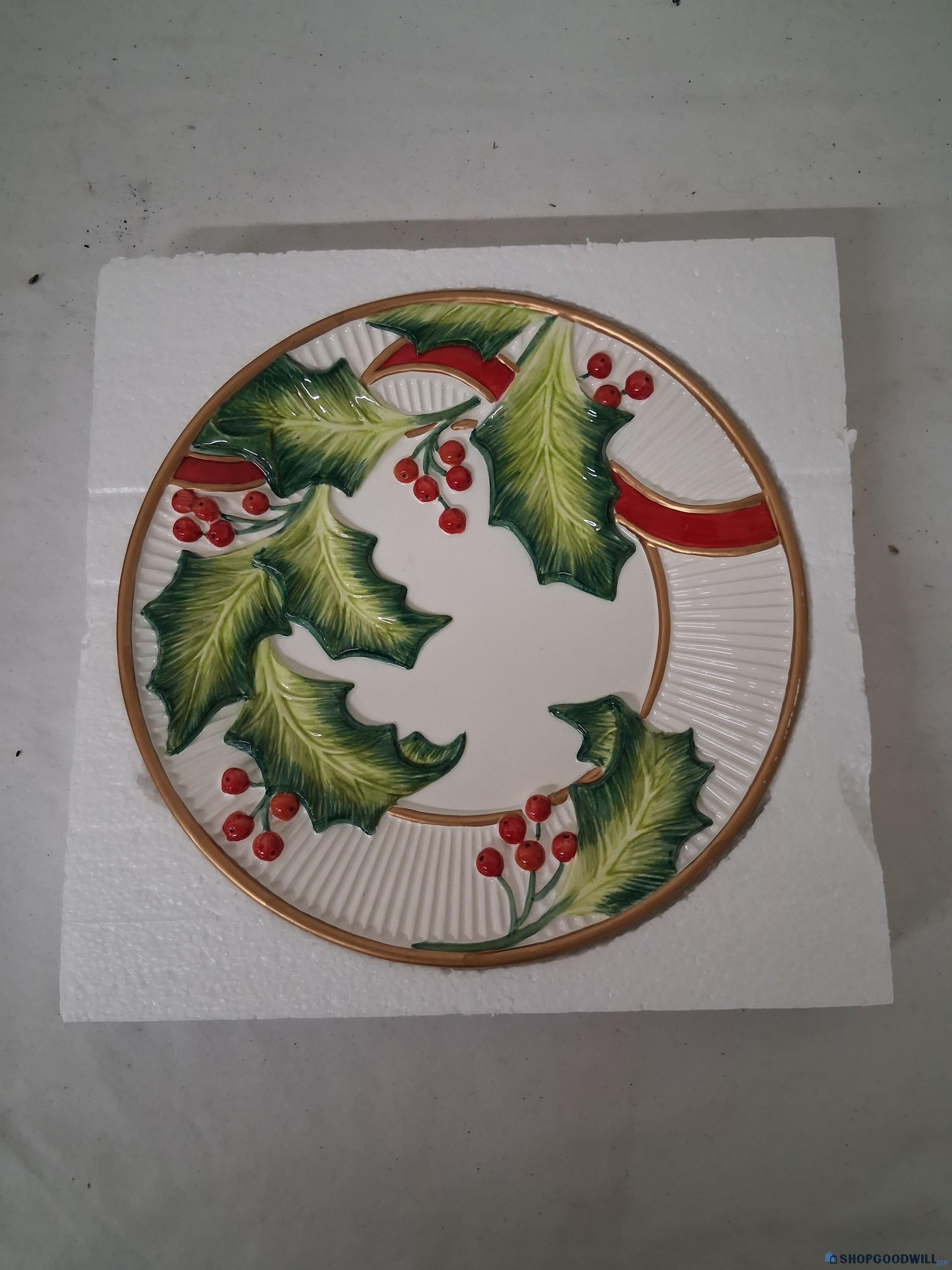 Fitz and Floyd Noel Classique Canape Plate