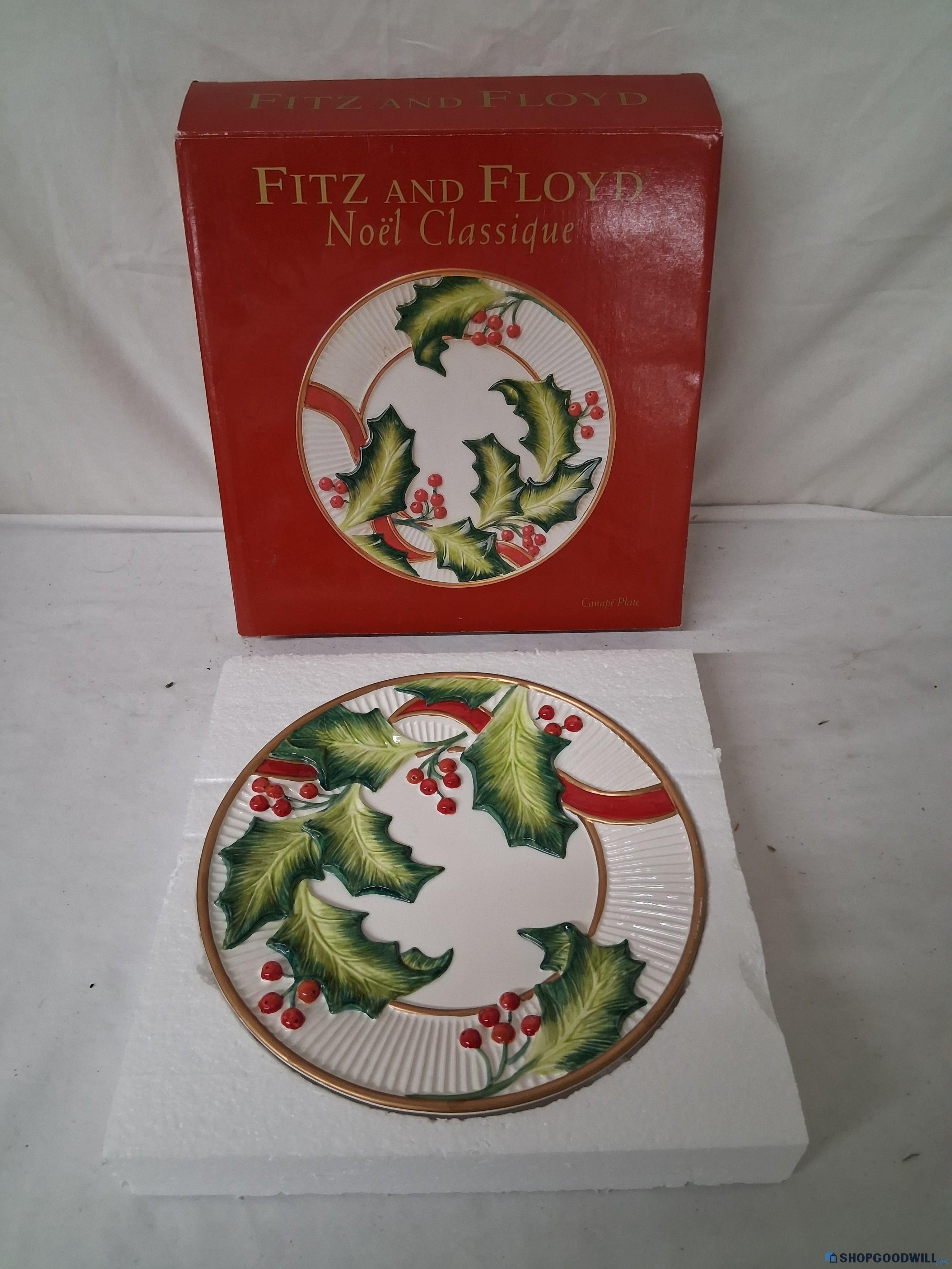 Fitz and Floyd Noel Classique Canape Plate