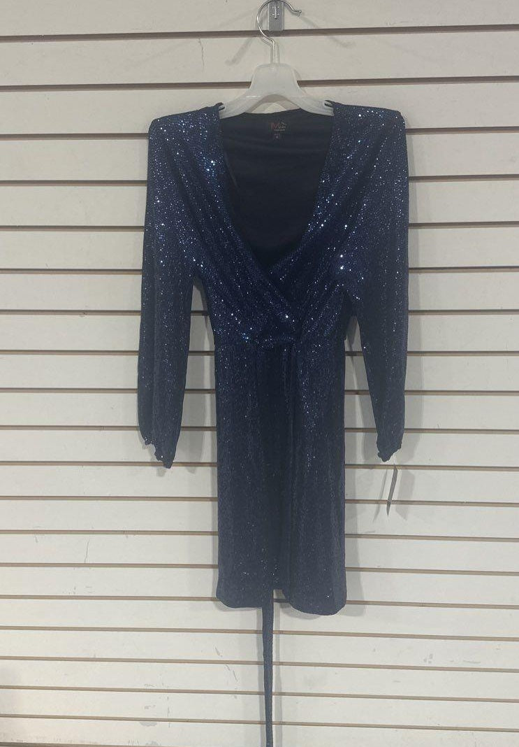 John Meyer Studio Blue Sequin Dress Size 14
