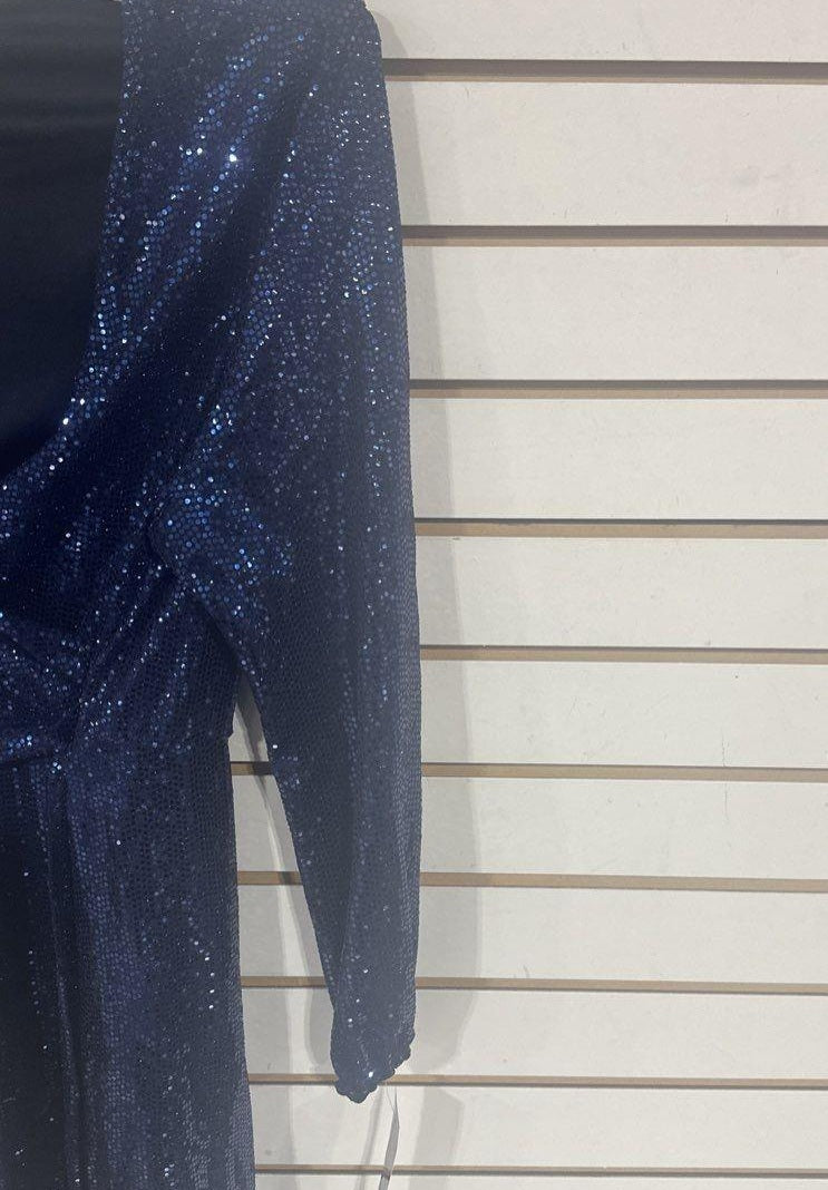 John Meyer Studio Blue Sequin Dress Size 14