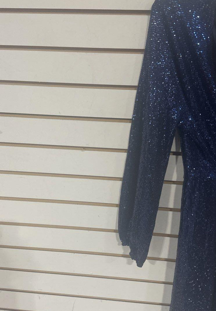 John Meyer Studio Blue Sequin Dress Size 14