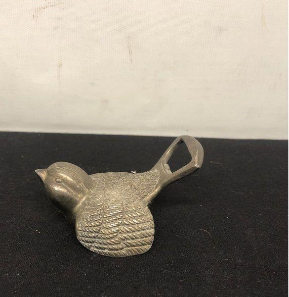 Silver Colored Sparrow Bird Shaped Handheld Decorative Bottle Opener