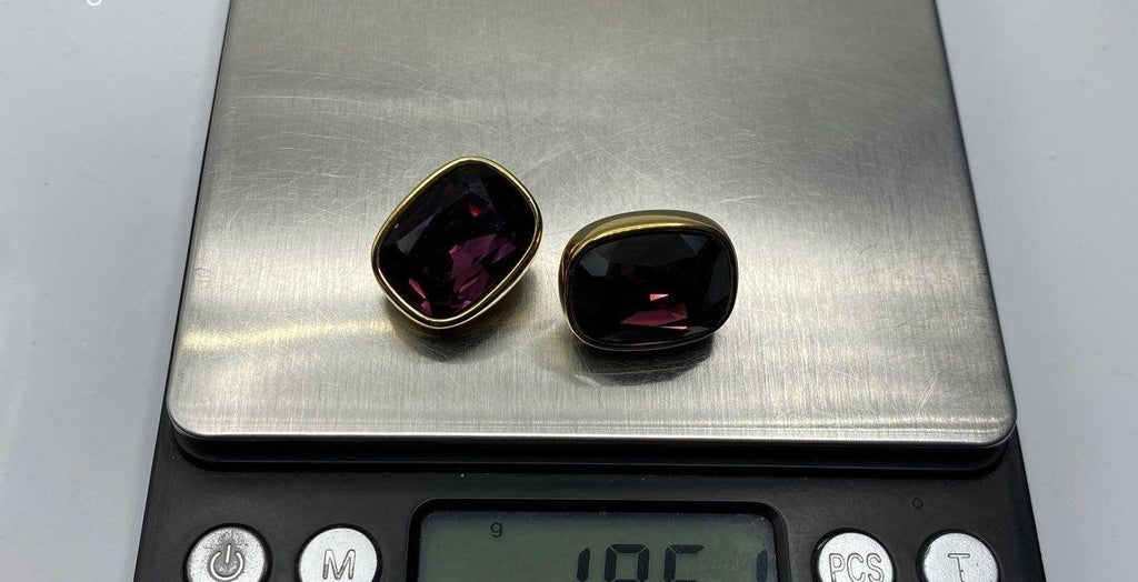 Swarovski Gold Tone Crystal Swan Clip-On Earrings, Signed 19.51g