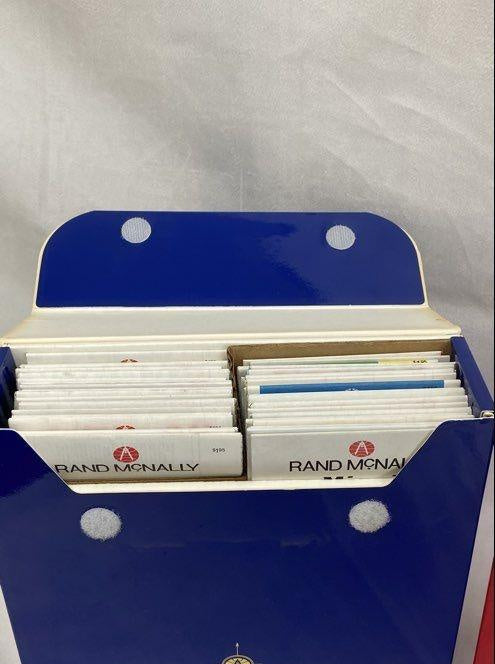 Rand McNally Map Collection Lot City and State Vintage Folded Maps 2 Boxes