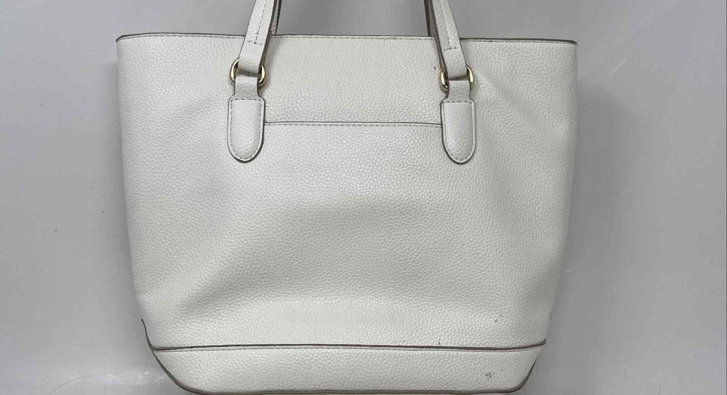 Nanette Lepore Womens White Inner Pockets Double Handle Shoulder Purse