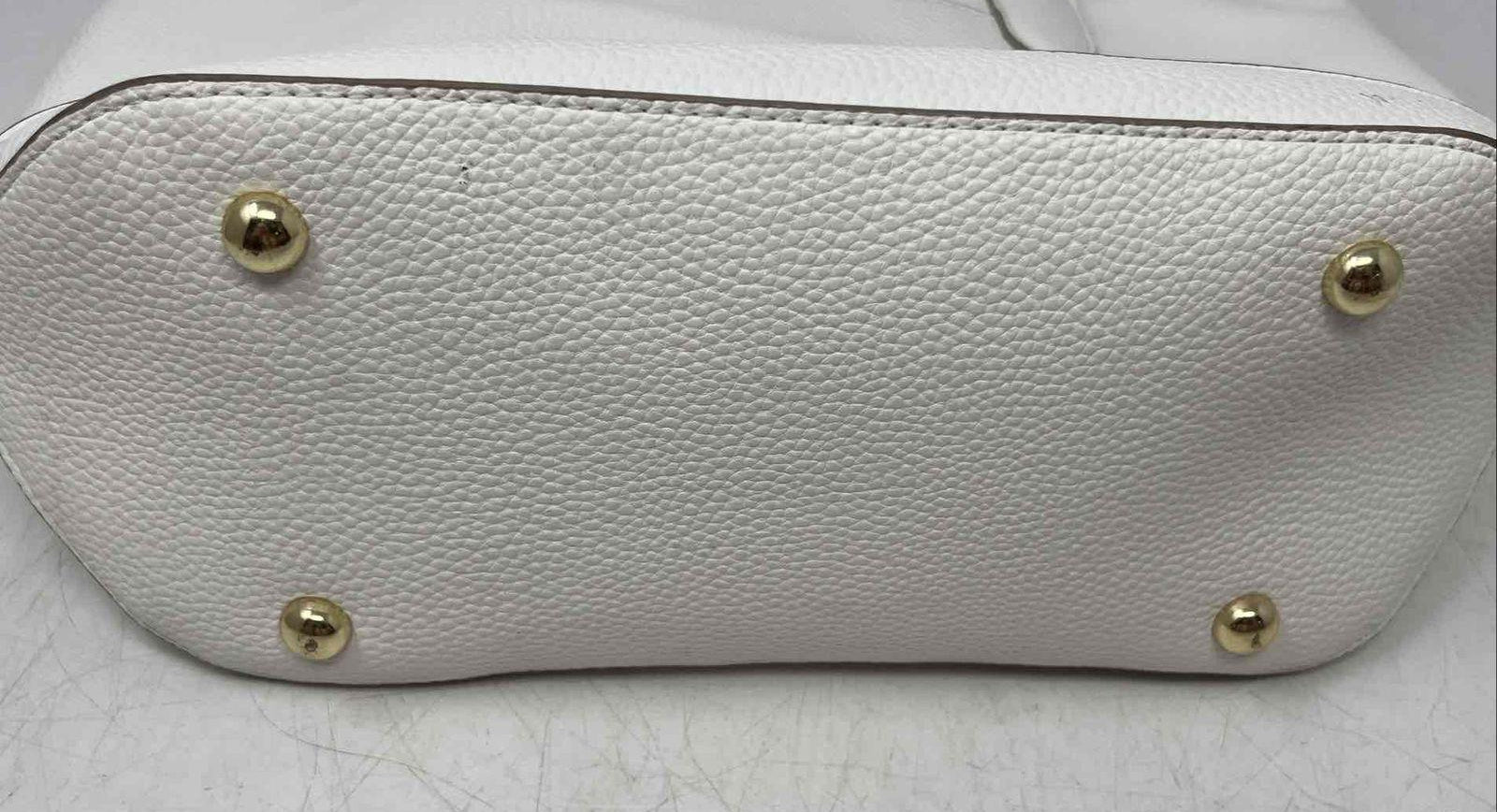 Nanette Lepore Womens White Inner Pockets Double Handle Shoulder Purse