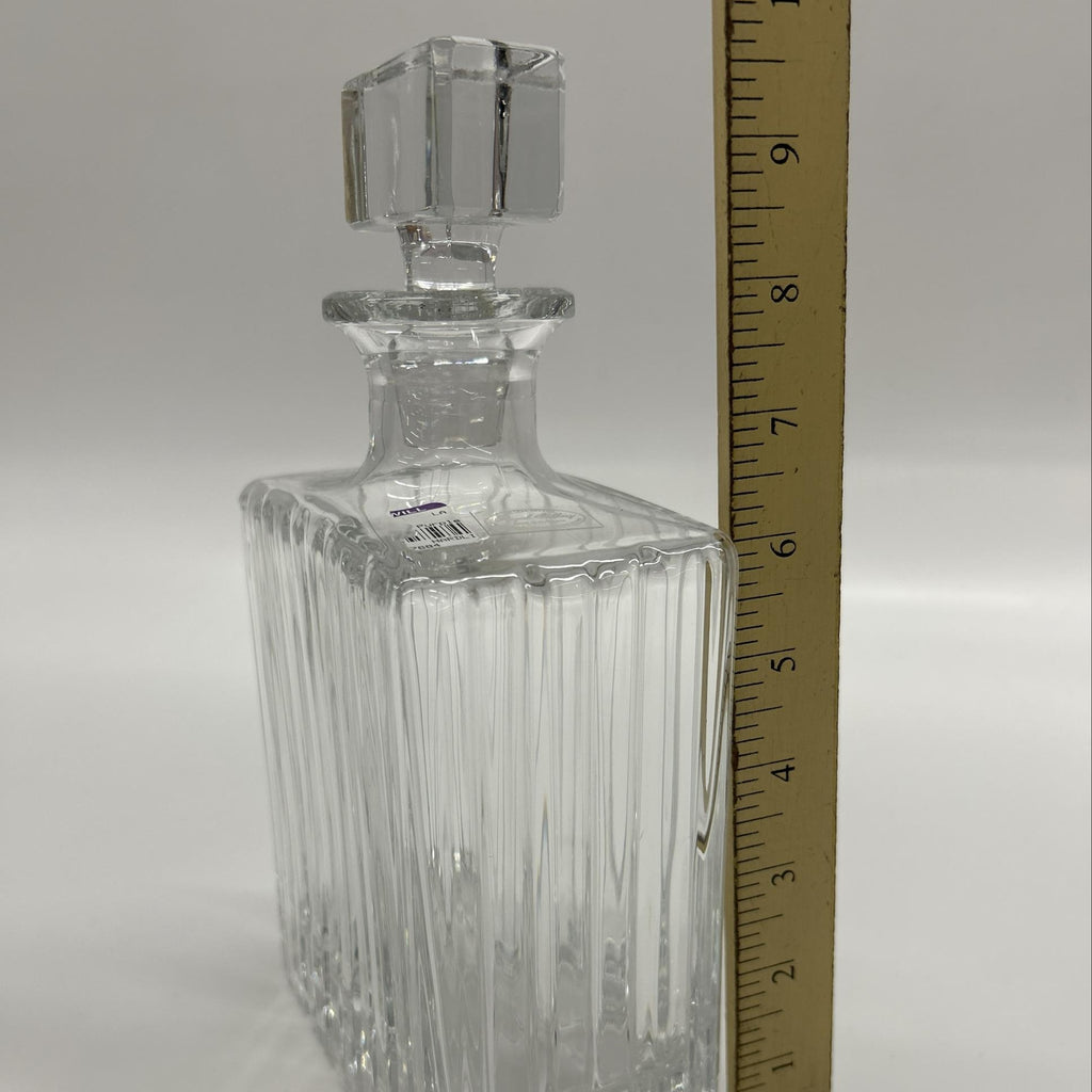 Royal Gallery 24% Lead Crystal Decanter with Stopper, Cut Glass Barware Decanter