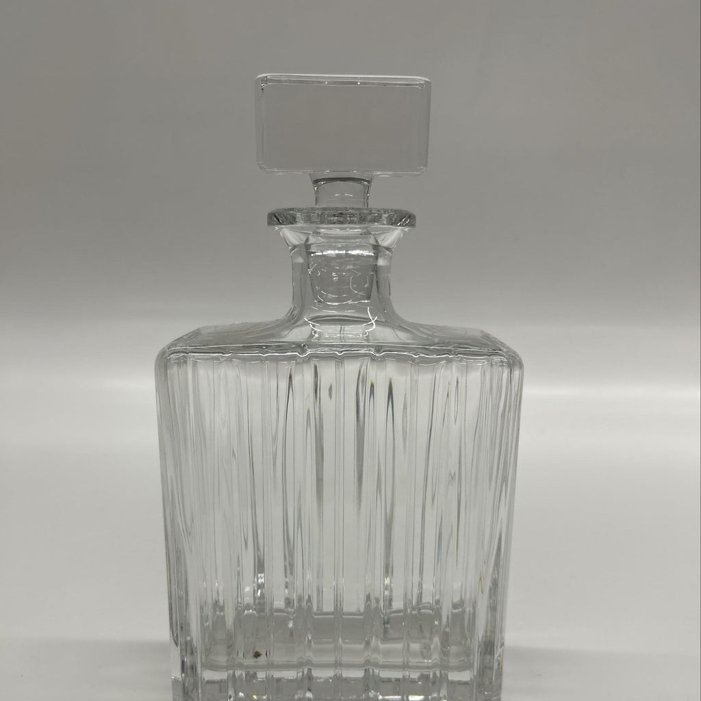Royal Gallery 24% Lead Crystal Decanter with Stopper, Cut Glass Barware Decanter