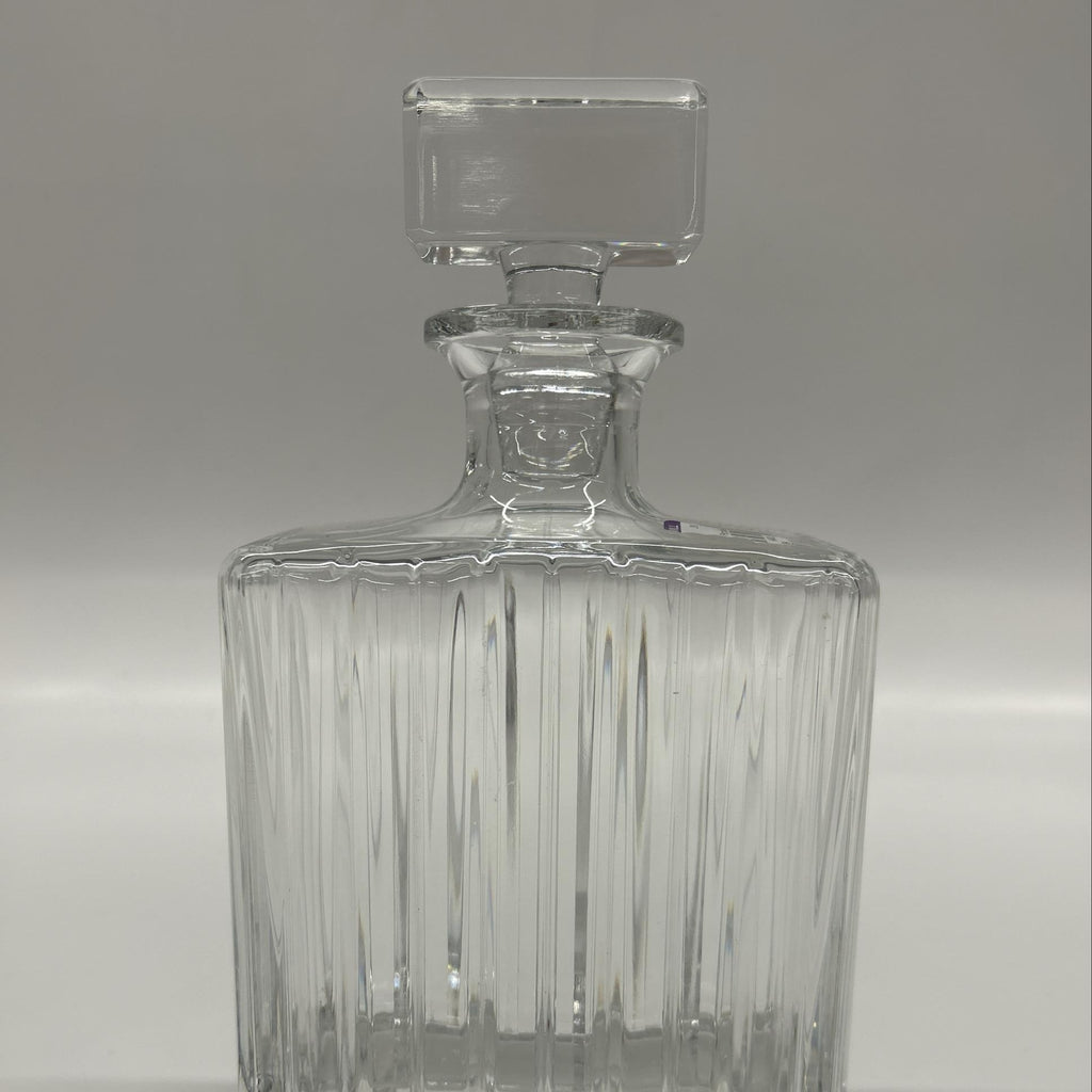 Royal Gallery 24% Lead Crystal Decanter with Stopper, Cut Glass Barware Decanter