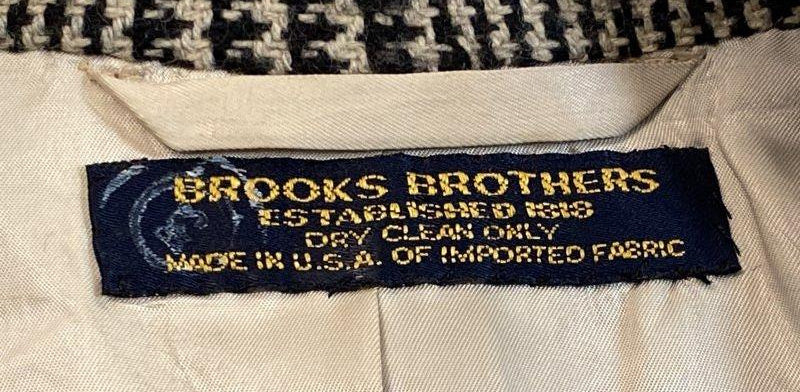 Vintage Brooks Brothers Men's Glen Plaid Tweed Sport Coat