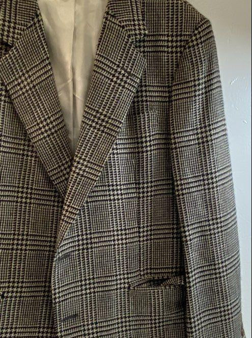 Vintage Brooks Brothers Men's Glen Plaid Tweed Sport Coat
