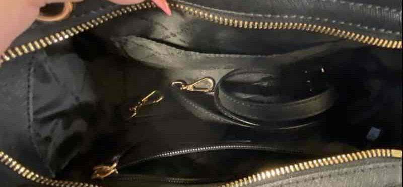 Michael Kors Jet Set Studded Black Saffiano Leather Crossbody Bag