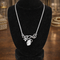 Vintage Crown Trifari Crystal Rhinestone Statement Necklace