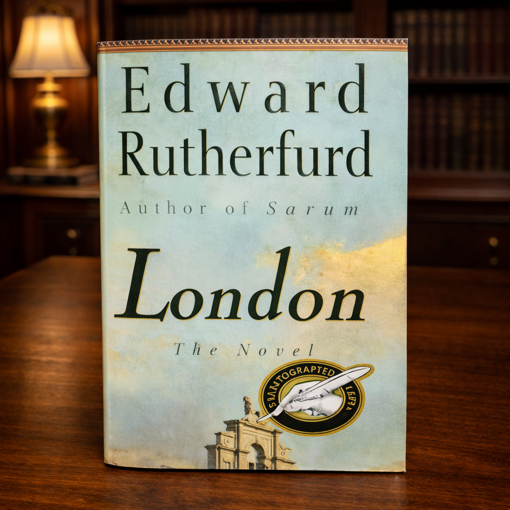 London The Novel by Edward Rutherfurd 1997 First Edition First Printing Crown Publishers Hardcover with Dust Jacket Signed