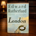 London The Novel by Edward Rutherfurd 1997 First Edition First Printing Crown Publishers Hardcover with Dust Jacket Signed