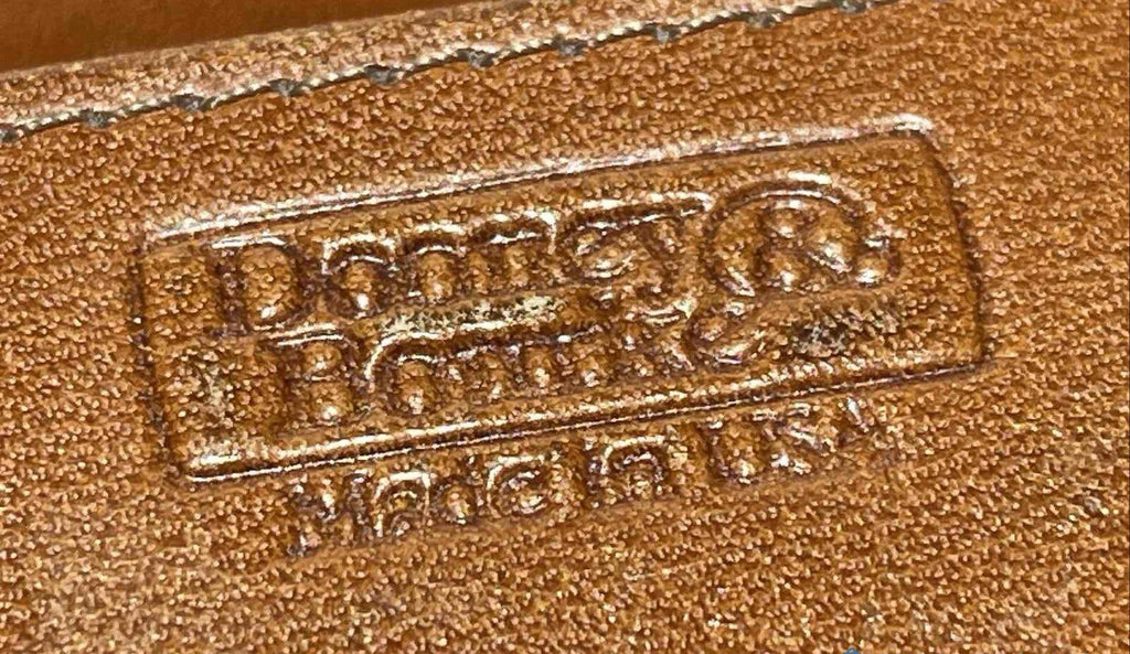 Dooney and Bourke Green Brown Leather Bifold Wallet Made in USA