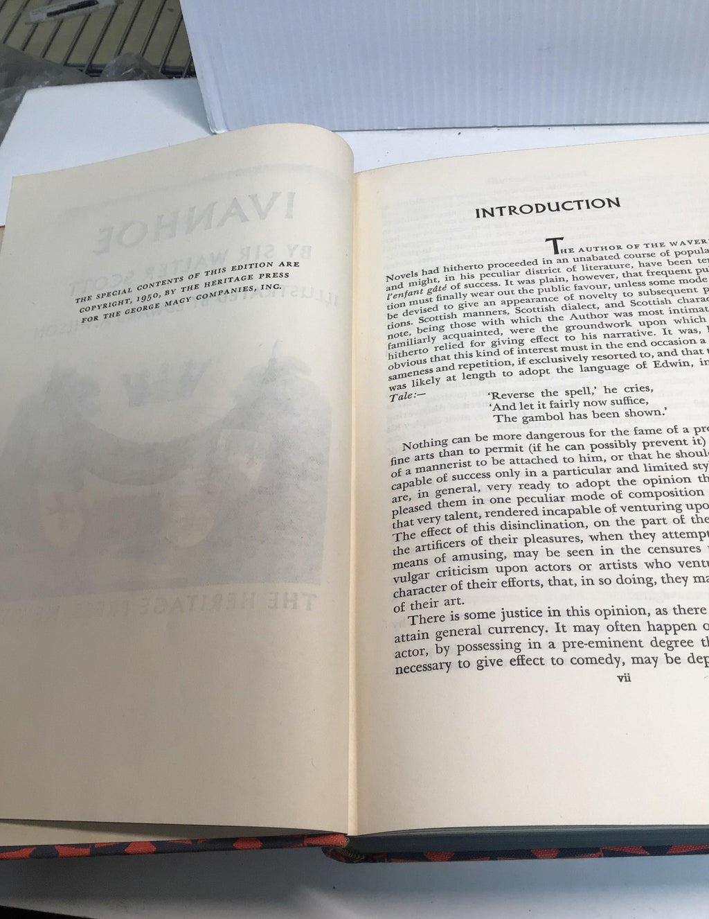 Ivanhoe by Sir Walter Scott, Heritage Press Edition