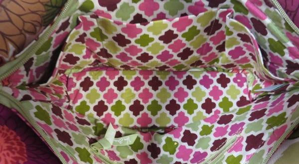 Vera Bradley Hello Dahlia Quilted Tote Bag