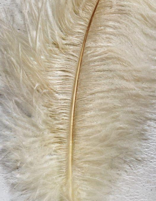 Vintage White Ostrich Style Feather Pen