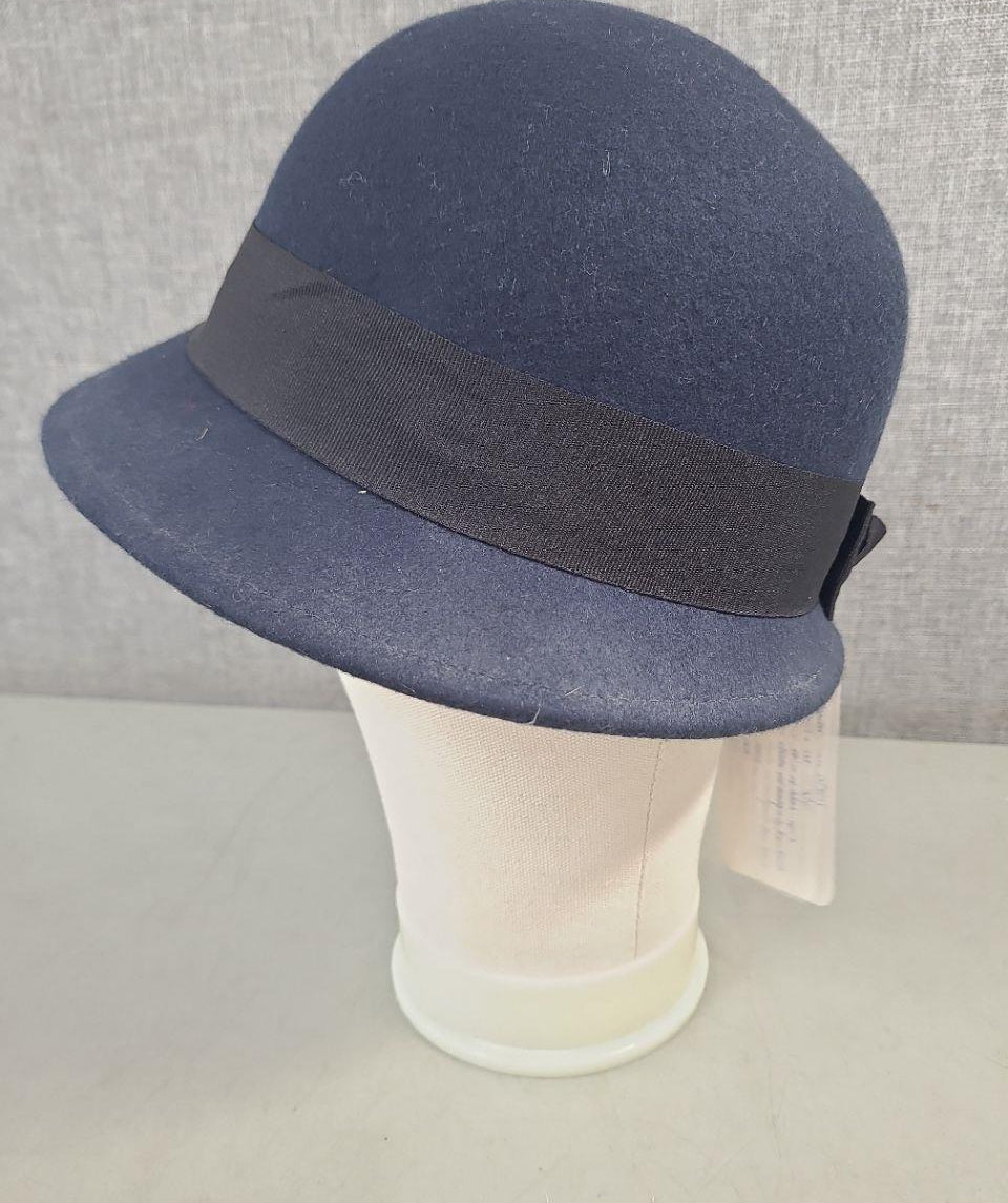 Pukka Felt Cloche Hat with Black Band NWT