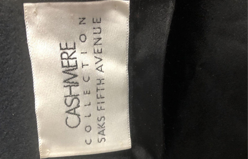 Saks Fifth Avenue Black Cashmere Coat No Size