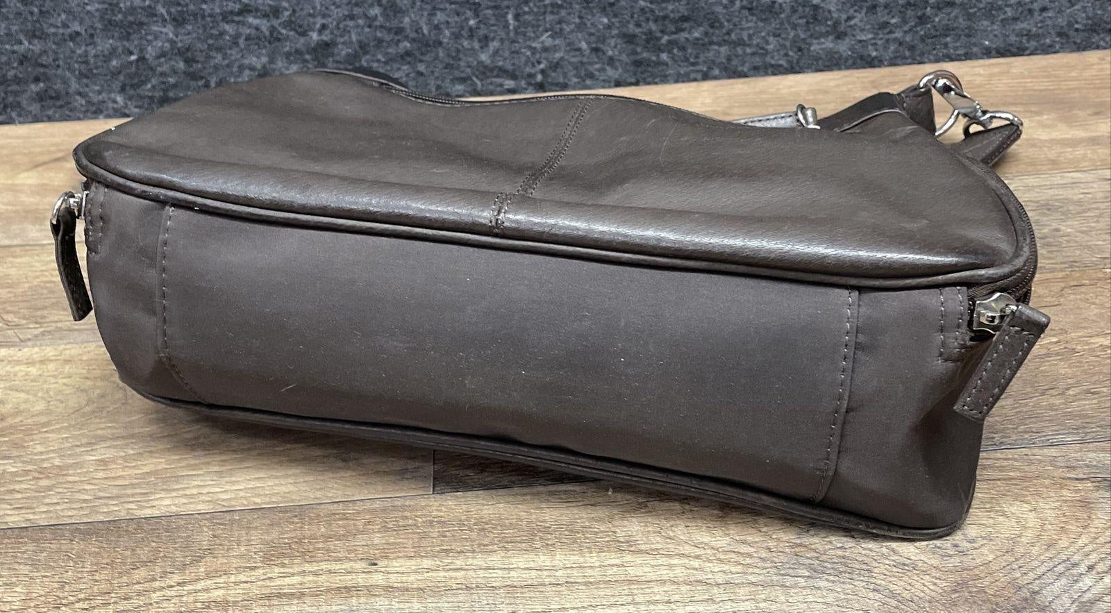 Gun Tote'n Mamas Brown Leather Concealed Carry CCW Shoulder Crossbody Bag Purse