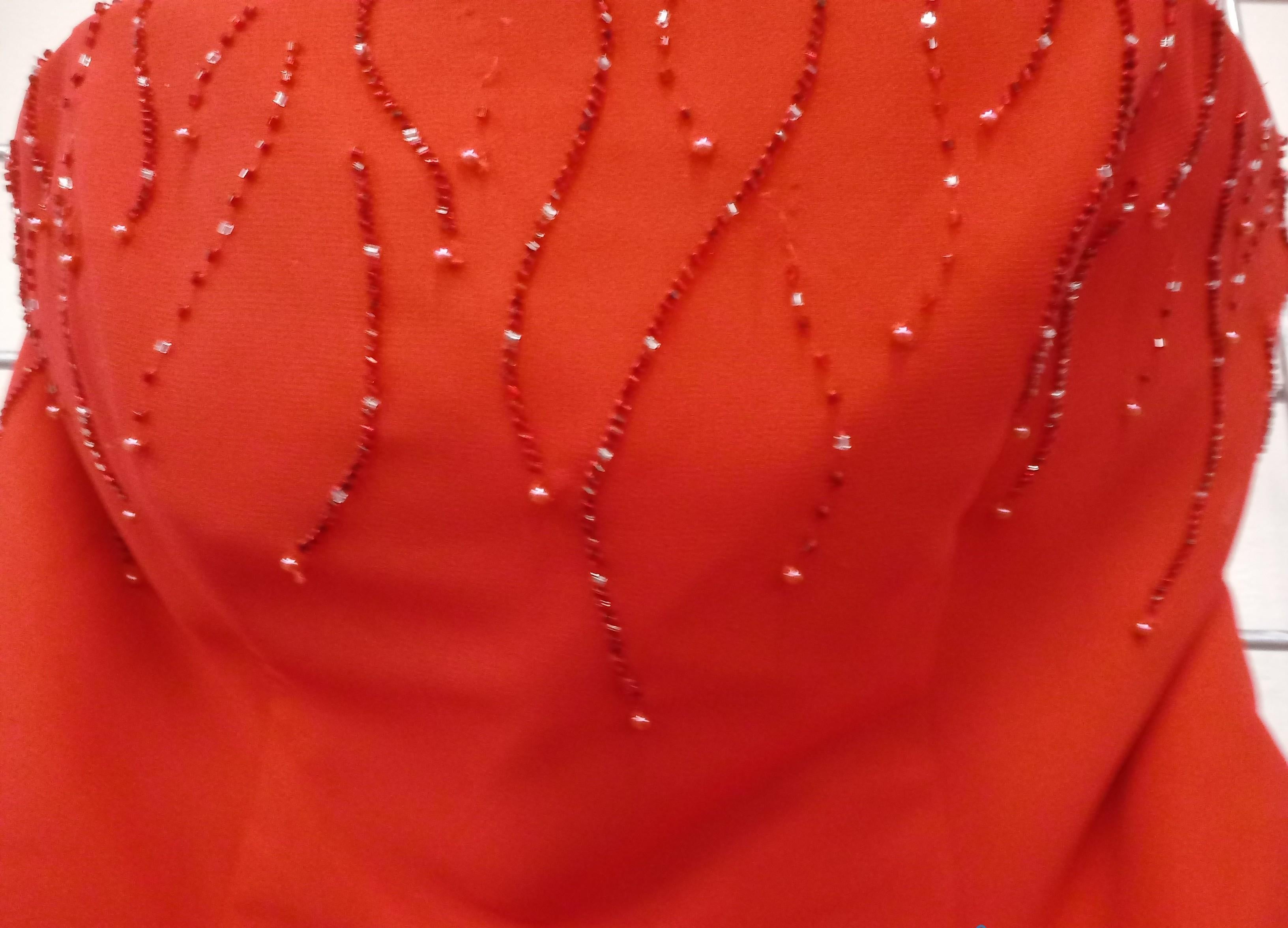 Bella Formals by Venus Red Strapless Formal Dress - Size 12