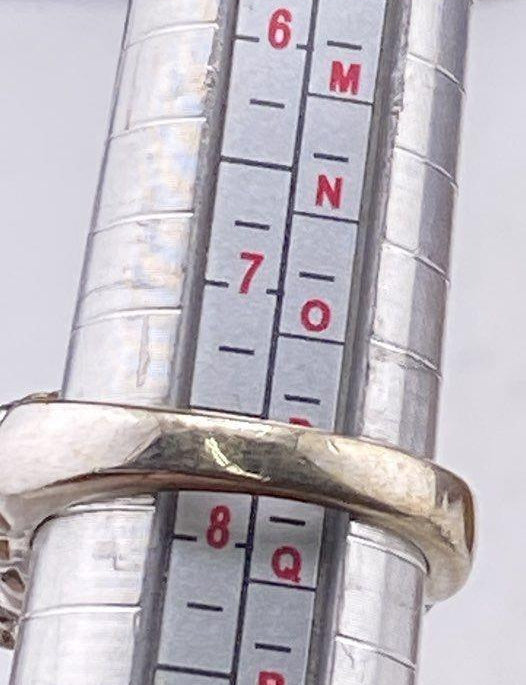 Lia Sophia Silver Tone Gold Accent Smoky Crystal Statement Ring