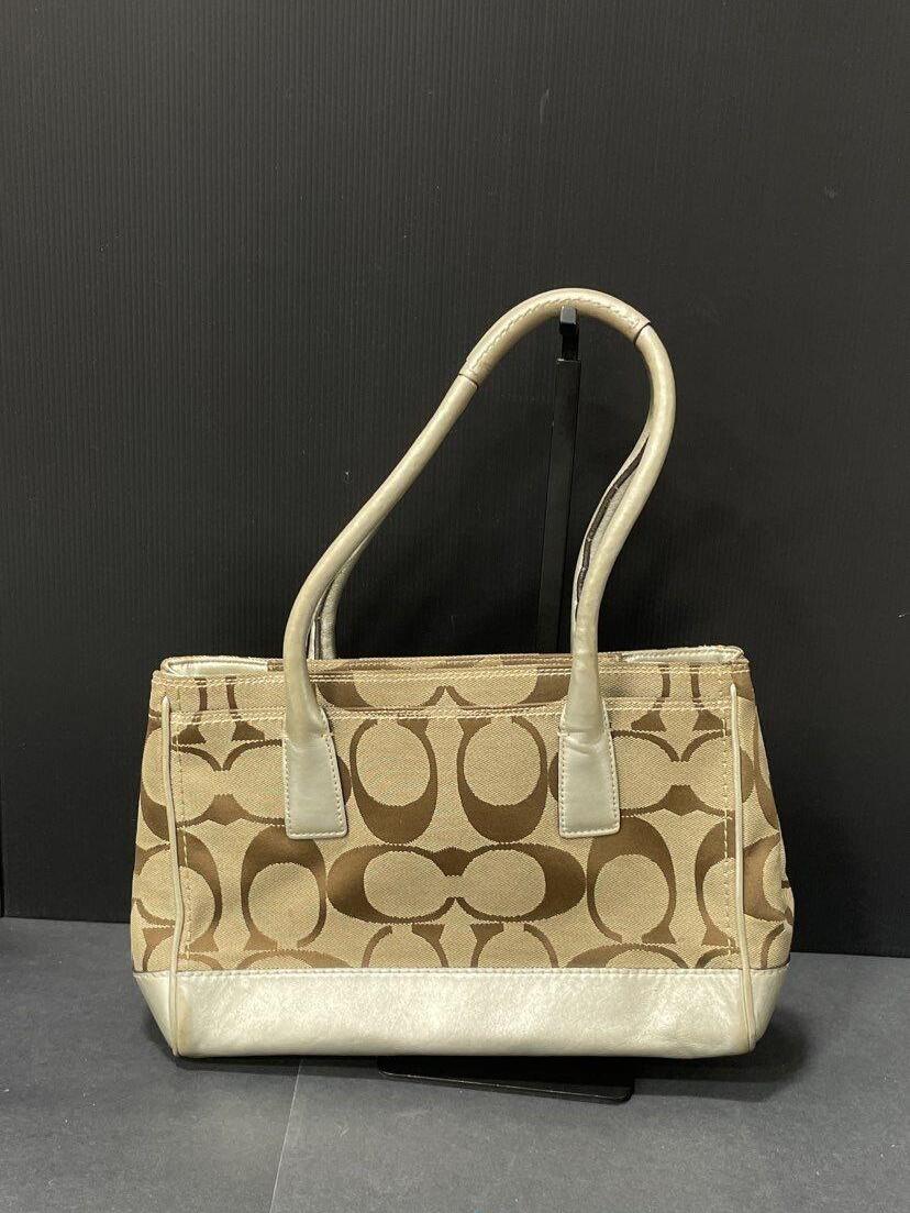 Vintage Coach Hamptons Madeline Signature Top Handle Bag