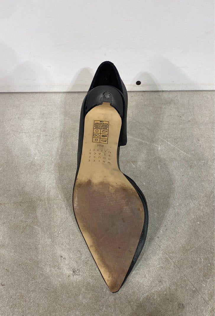 White House Black Market Ella Black Wavy Heel Pumps - Size 8.5
