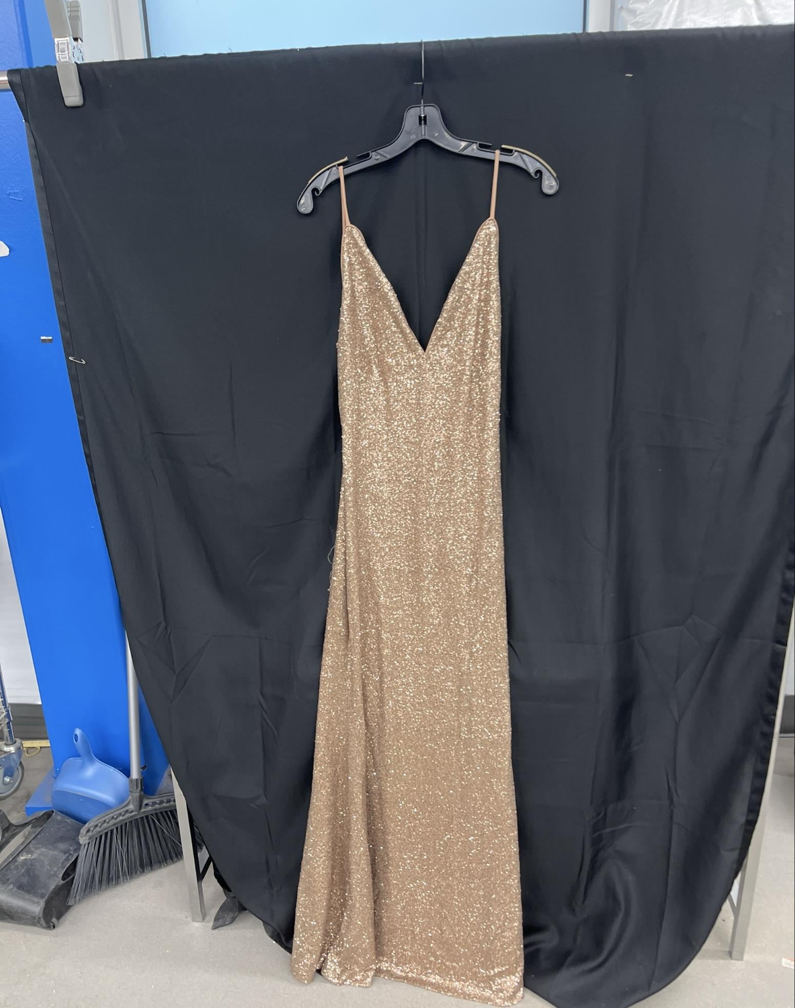 BCBGMAXAZRIA Copper Sequin Gown - Size 12