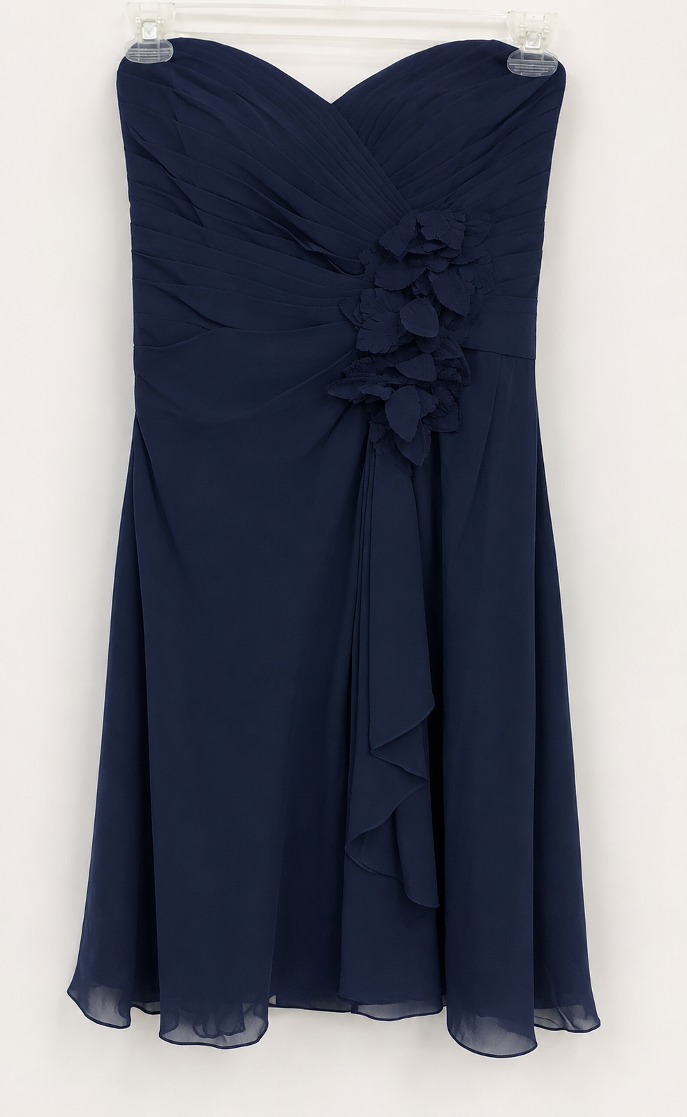 Allure Bridals Navy Strapless Formal Dress Size 12 NWT | Bridesmaid Cocktail Evening Dress