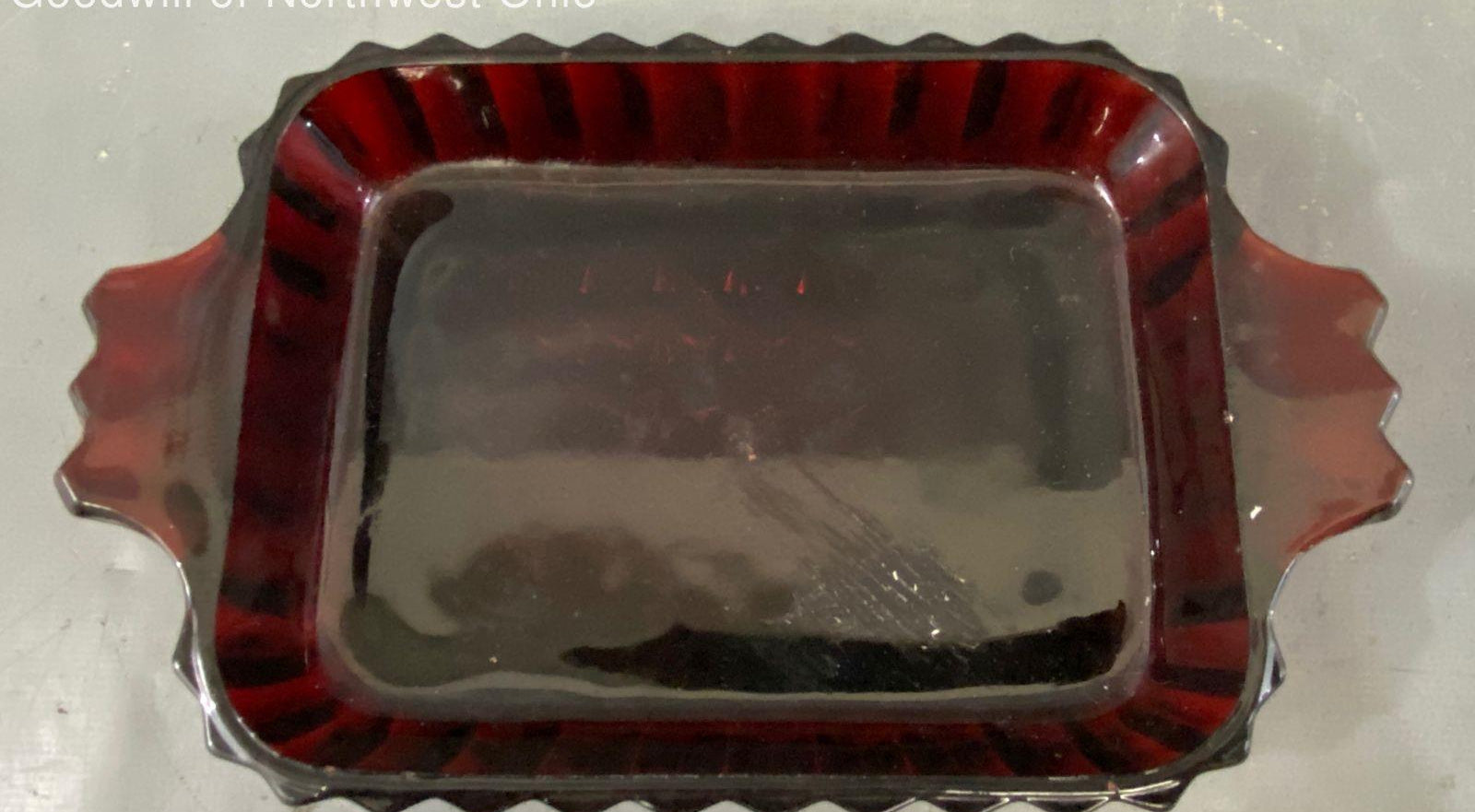 Vintage Anchor Hocking Royal Ruby Red Relish Dish