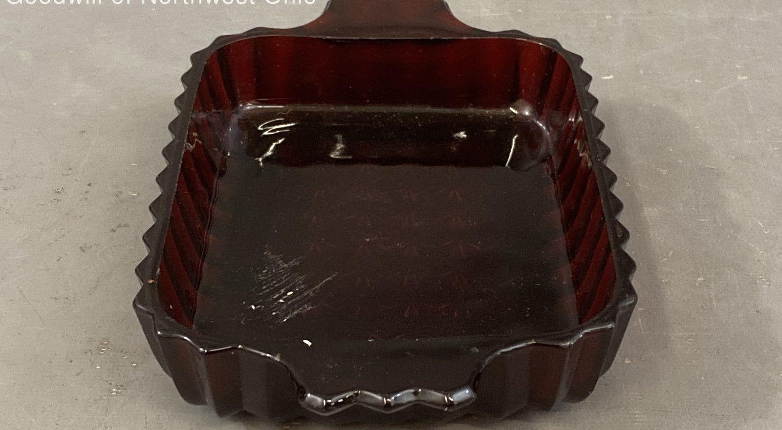 Vintage Anchor Hocking Royal Ruby Red Relish Dish